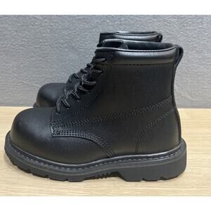 BBC BobBarker Kids Oil Resident Cap Toe Boots Size 3D